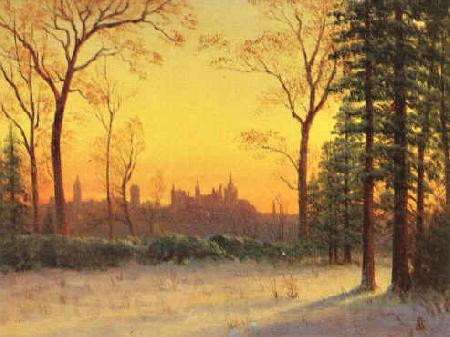 Albert Bierstadt View of the Parliament Buildings from the Grounds of Rideau Halls France oil painting art